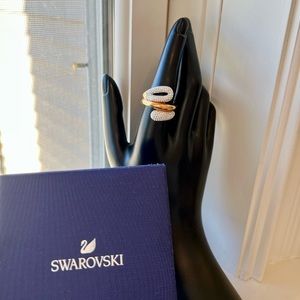 Swarovski Rose Gold Tone Statement Ring